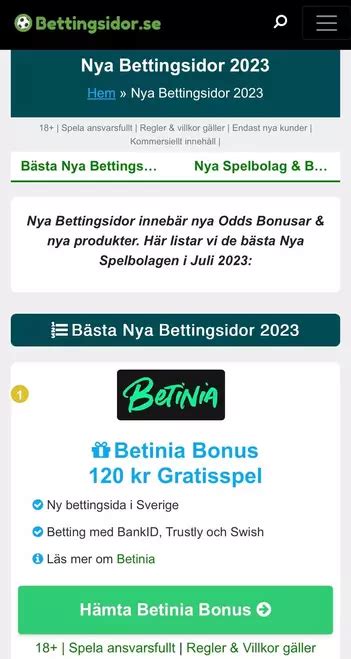 Bettingsidor 2024: Alla Bettingsidor & Nya Bonusar i mars .